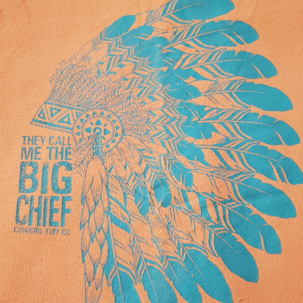 Cowgirl Tuff Big Chief pullover sweatshirt